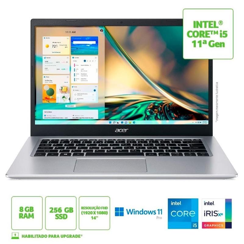 MZHSL/11世代i5/SSD 256GB/8GB/FHD/14型① Magazine Luiza | Pra você é Magalu!